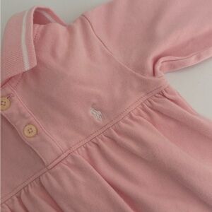 Ralph Lauren Pink Polo Onesie 6-9M